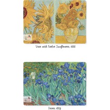 Retronote Van Gogh 4'lü Defter Seti 3  Flowers Series  Çizgisiz 64 Sayfa  10,5X14CM