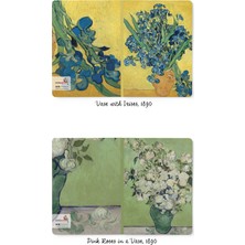 Retronote Van Gogh 4'lü Defter Seti 3  Flowers Series  Çizgisiz 64 Sayfa  10,5X14CM