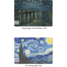 Retronote Van Gogh 4'lü Defter Seti 1  Night Series  Çizgisiz  64 Sayfa  14X21CM