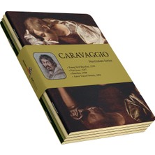 Retronote Caravaggio 4'lü Defter Seti 1  Narcissism Series  Çizgisiz  48 Sayfa  10,5X14CM