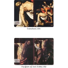 Retronote Caravaggio 4'lü Defter Seti 4  Saints Series Iı  Çizgisiz  48 Sayfa  10,5X14CM