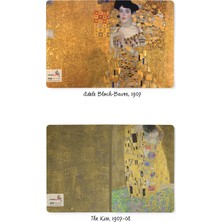 Retronote Gustav Klimt 4'lü Defter Seti 1  Gold Series  Çizgisiz  64 Sayfa  14X21CM