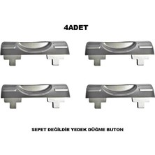 Geseus Motek Çamaşır Sepeti Yedek Açma Kapama Buton,düğme 40LT-80LT 4 Adet