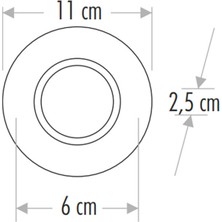 Cata CT-6639 Kristal LED Çerçeveli Günışığı 4000K Cam Spot Armatür Ipek