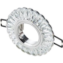 Cata CT-6639 Kristal LED Çerçeveli Günışığı 4000K Cam Spot Armatür Ipek