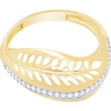 Diamond Line-Gülaylar  14 Ayar Trend Yüzük