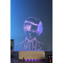 Modiwa Design Attack On Titan Levi Ackerman 16 Renk Anime Gece Lambası
