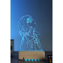 Modiwa Design Juuzou Suzuya - Tokyo Ghoul 16 Renk Anime Gece Lambası