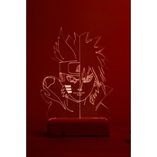 Modiwa Design Sasuke Uchiha Uzumaki Naruto 16 Renkli Anime Gece Lambası