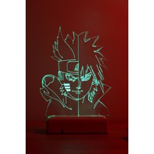 Modiwa Design Sasuke Uchiha Uzumaki Naruto 16 Renkli Anime Gece Lambası