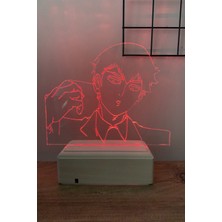 Modiwa Design Arataka Reigen - Mob Psycho 100 16 Renk Anime Gece Lambası