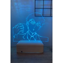 Modiwa Design Arataka Reigen - Mob Psycho 100 16 Renk Anime Gece Lambası