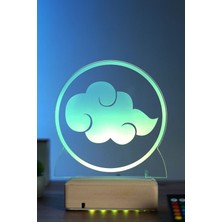 Modiwa Design Naruto Akutsuki Cloud 16 Renk Anime Gece Lambası
