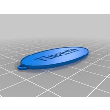 Aldım Geldi Özelleştirilmiş Oval Anahtarlık Plastik Aparat