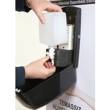 Durable Premium 1L Fotoselli Sensörlü Köpük Sabun Dispenser Cihazı Dolum Yapılan Parlak Siyah