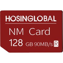 Hongshou Hoseoslobal 90 MB / S 128GB Nm Kartı - Kırmızı (Yurt Dışından)