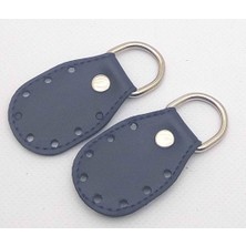 Angel Çanta Aksesuar Lacivert Renk, Sapların Uç Kısmına Dikmek Için Deri Aparat.