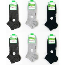 Dündar Çoprap 6'lı Paket Bambo Patik Çorap