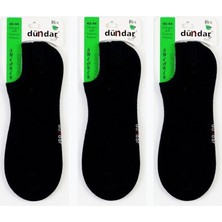 Dündar Çoprap 3'lü Paket Bambo Sneaker Çorap Siyah