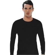 Gümüş Erkek Termal Üst Siyah