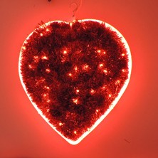 Sunlight Neon LED Işıklı Içi Dolu Kalp Sevgililer Günü 220V Kırmızı 35 x 35 cm