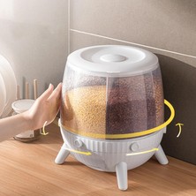 Dolity 6kg Kuru Gıda Saklama Kutusu - Beyaz (Yurt Dışından)
