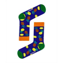 Carnaval Socks Ananas Desenli Renkli Çorap
