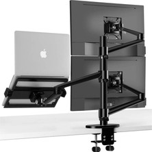 Npo STD7093 10"-27" Notebook Stand ve Vesa Monitör Tutucu Çift Kol