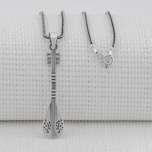 Takılingo 925 Ayar Gümüş Baglama Saz Motifli Erkek Kolye