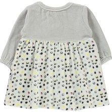 Miniworld Kız Bebek Elbise 3-12 Ay Gri