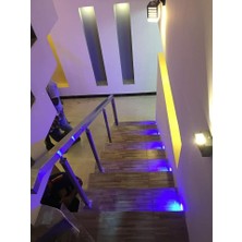 Full Reyon Kare Sensörsüz Mavi Işık LED Spot Merdiven ve Basamak Armatürü