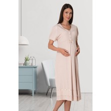 Kısa Kol Lohusa Gecelik Effort 8023