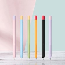 Kyver Apple Pencil 2. Nesil Uyumlu Silikon Koruma Kılıfı Lila