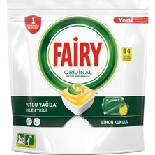 Fairy Hepsi Bir Arada Bulaşık Makinesi Deterjanı Tableti / Kapsülü Limon Kokulu 84 Yıkama