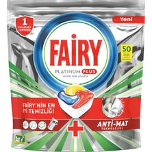 Fairy Platinum Plus 50 Yıkama Bulaşık Makinesi Deterjanı Tableti / Kapsülü