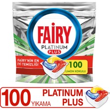 Fairy Platinum Plus 100 Yıkama Bulaşık Makinesi Deterjanı Tableti / Kapsülü