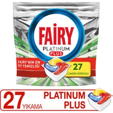 Fairy Platinum Plus 27 Yıkama Bulaşık Makinesi Deterjanı Tableti / Kapsülü