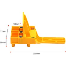 Gahome Hızlı Ahşap Dübel Jig Abs Plastik El Cep Delik Jig (Yurt Dışından)