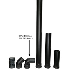 Pelet Baca 90° Derece Pelet Soba Dirsek (Ø 100 Mm)