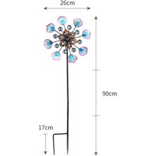 Farfi Uygun Fırıldak El Sanatları Göz Alıcı Çok Kullanımlı Demir Yaratıcı Tavuskuşu Kuyruk Şekli Yel Değirmeni Heykeli Yard (Yurt Dışından)
