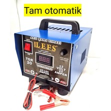 Pro Lefs Tam Otomatik Akü Şarj Cihazı 12 V 20 Amper Dijital Göstergeli 180 Ampere Kadar Şarj