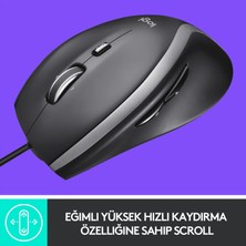 Logitech M500S 4.000 DPI Gelişmiş USB Kablolu Mouse - Siyah