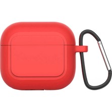 Smcase Apple Airpods 3. Nesil Silikon Mat Soft Tasarım A 23 Kırmızı