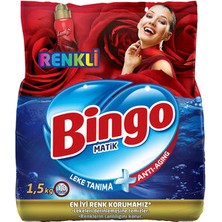Bingo Matik  Çamaşır Deterjanı 1,5  kg x 10 Adet  Renkliler