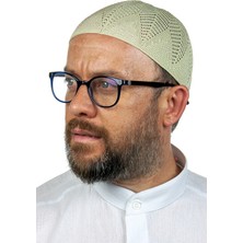 Berra Çelik Örme Dantel Namaz Takkesi F.yeşili 1 Adet