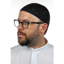 Berra Çelik Örme Dantel Namaz Takkesi Lacivert 1 Adet