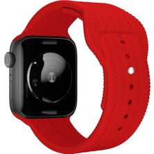 Marbil Bilişim Apple Watch 1 2 3 4 5 6 7 Se Nike Uyumlu 42MM 44MM 45MM Hasır Örgülü Premium Loop Kordon