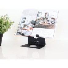 Hansdo - Tablet Standı - Tablet Tutucu - Kitap Tutucu - Metal - Siyah - STS1BL