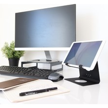 Hansdo - Tablet Standı - Tablet Tutucu - Kitap Tutucu - Metal - Siyah - STS1BL