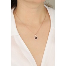 Lia Berto Damlalı Kelebek Model 925 Ayar Gümüş Kolye